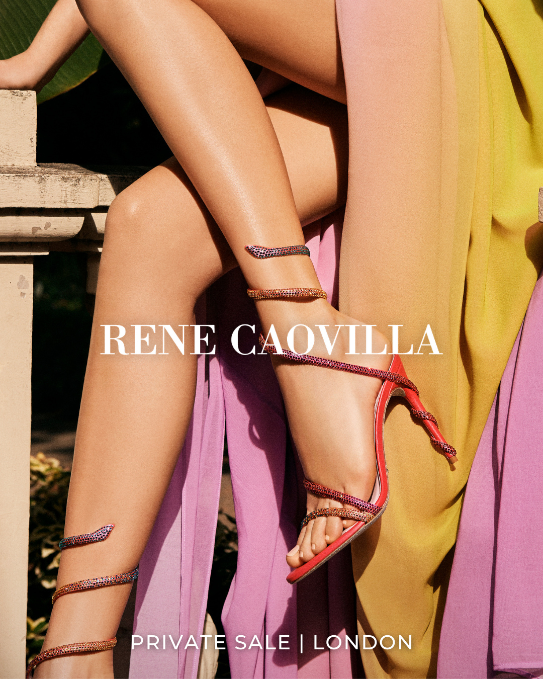 Book now via the link in our bio⁠ | Enjoy exceptional savings on luxury footwear by Rene Caovilla at our Regent Street store.⁠
⁠
Make sure to send this to any friends who might be interested! ⁠
⁠
Monday 17th March, 2pm - 7pm⁠
Tuesday 18th March, 12pm - 6pm⁠
⁠
René Caovilla took over his father’s Venetian shoemaking business in the 1950s, referencing age-old Italian traditions to create exquisitely opulent footwear. Showcasing couture-like craftsmanship, the brand’s beautifully embellished designs will transform the simplest of outfits.⁠
⁠⁠
   ⁠