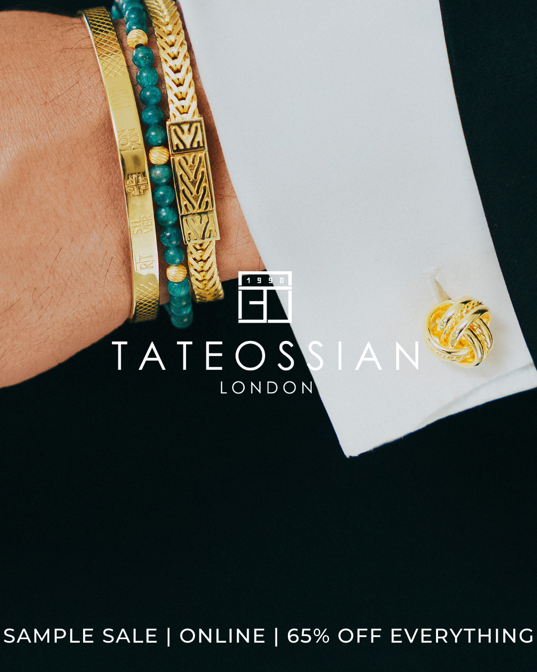 Book now via the link in our bio⁠ | Enjoy 65% off jewellery, watches, leather goods and accessories at the Showcase Online store.⁠
⁠
Make sure to send this to any friends who might be interested! ⁠
⁠
Thursday 6th March, 8am - midnight⁠
⁠
Tateossian London was founded by Robert Tateossian thirty-four years ago, in 1990, with the aspiration of offering men and women a distinctive way to express their personality and style through unique, refined and meticulously crafted jewellery.⁠
⁠⁠
   ⁠